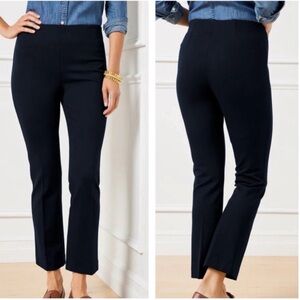 Talbots Navy Blue Montauk Pull On High Rise Ankle Length Pants Size 18W